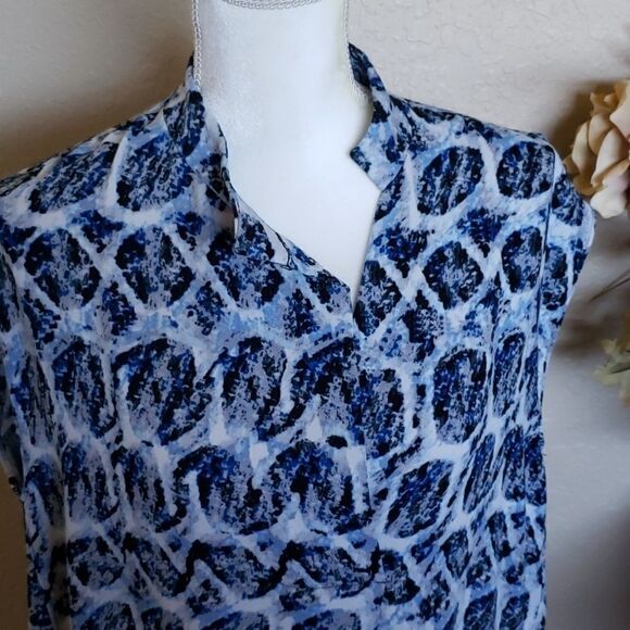 Rachel Roy Dress Blue White Shift - Picture 11 of 14